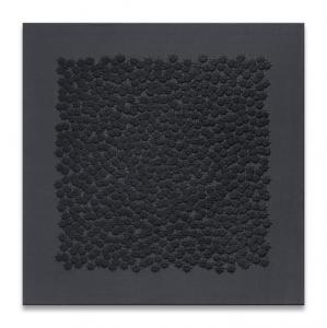 Frieze project - Ricamo nero100x100cm
